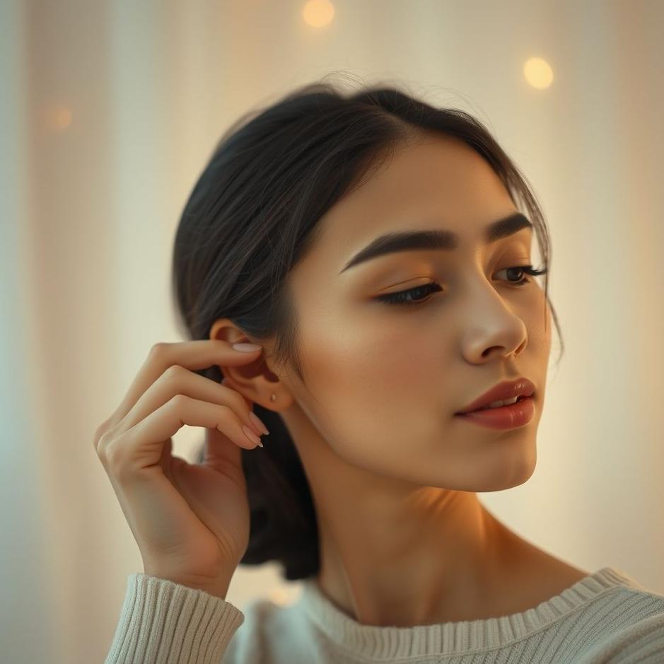 Dream : Putting an earring in your own ear in a dream