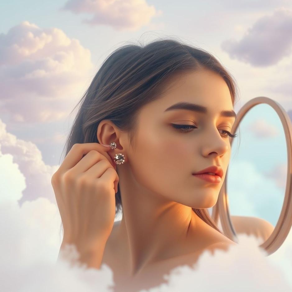 Dream : Putting earrings on yourself in a dream