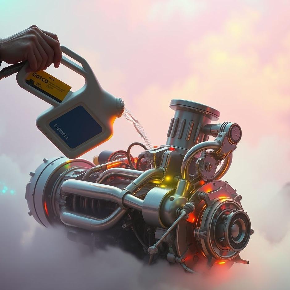 Dream : Putting gasoline in an engine in a dream