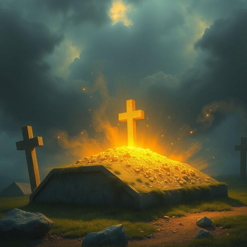 Dream : Putting gold on the grave in a dream