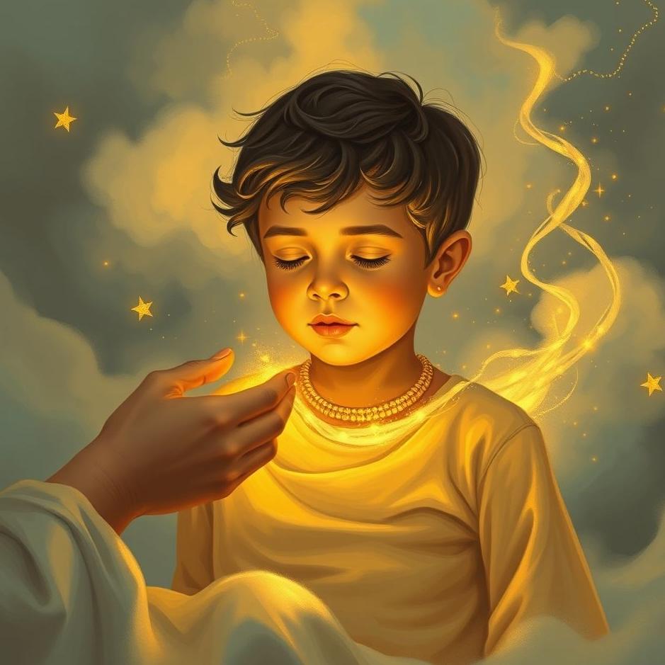 Dream : Putting gold on your son in a dream