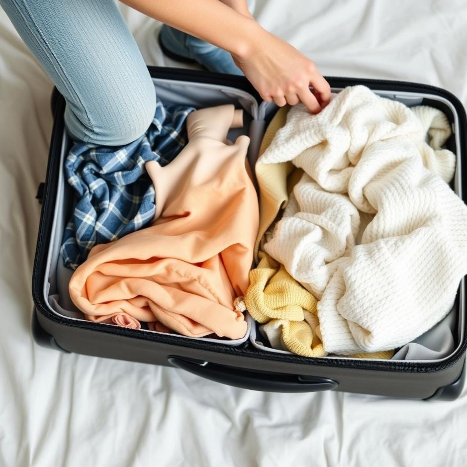 Dream : Putting Laundry in a Suitcase 
