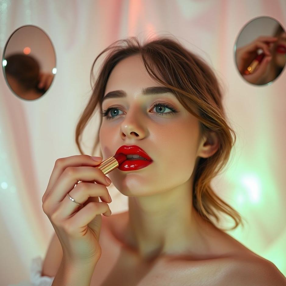 Dream : Putting lipstick on yourself in a dream