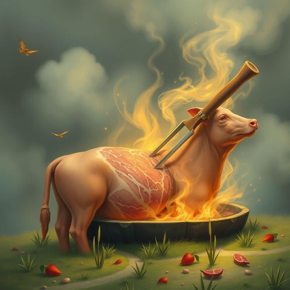 Dream : Putting meat in a dream