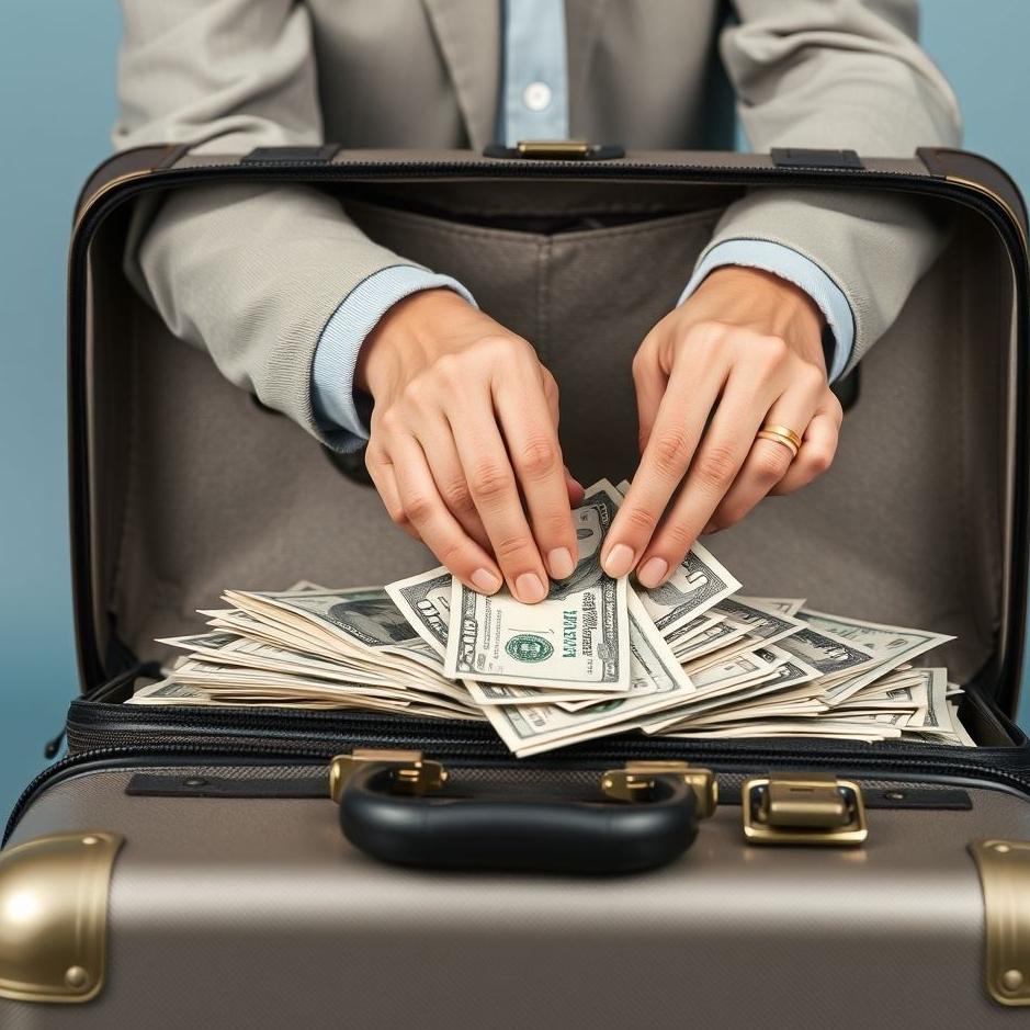Dream : Putting money in a suitcase 