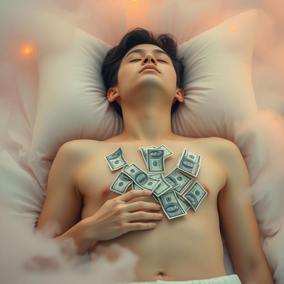 Dream : Putting money on your chest in a dream