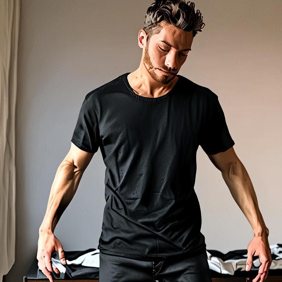 Dream : Putting on and taking off a black shirt in a dream