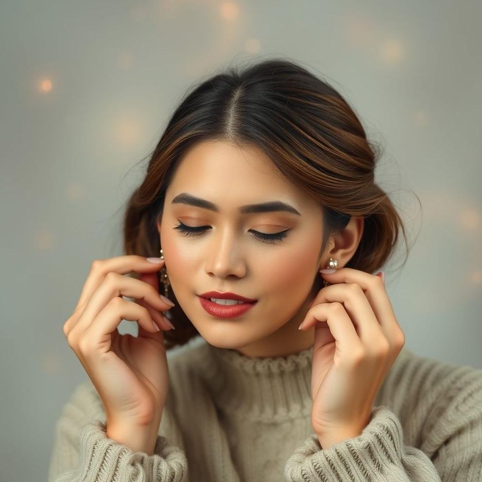 Dream : Putting on and taking off earrings in a dream