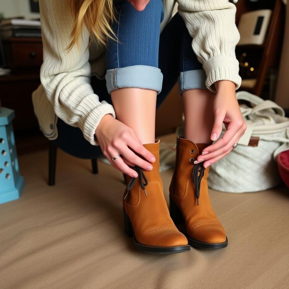 Dream : Putting on booties