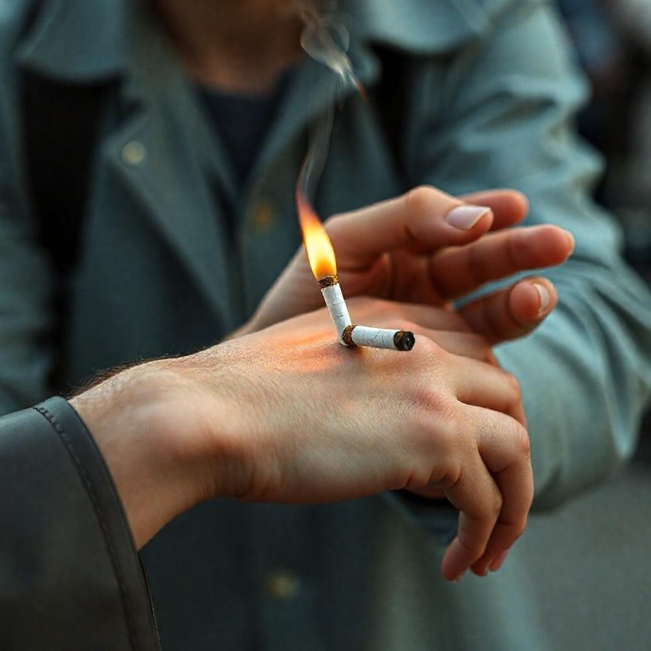 Dream : Putting out a cigarette on one's arm