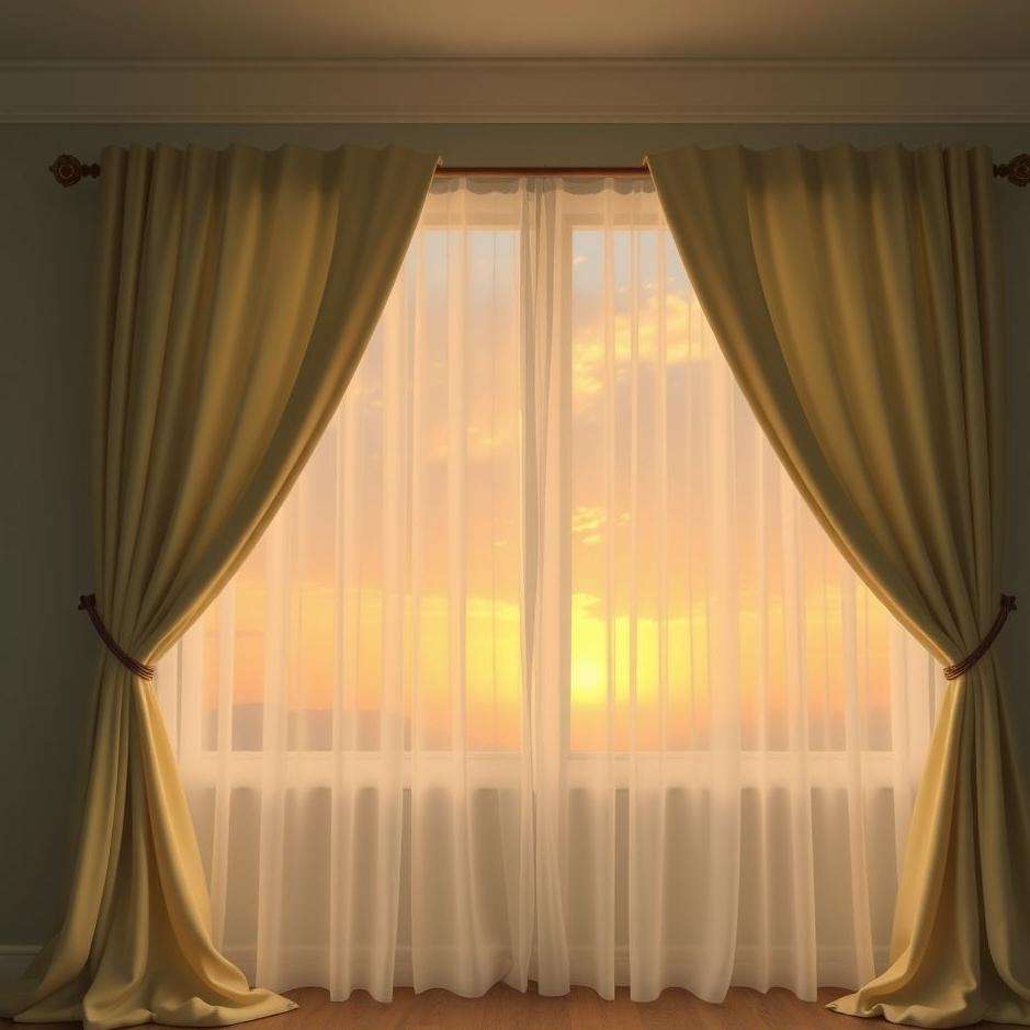 Dream : Putting up curtains in a dream