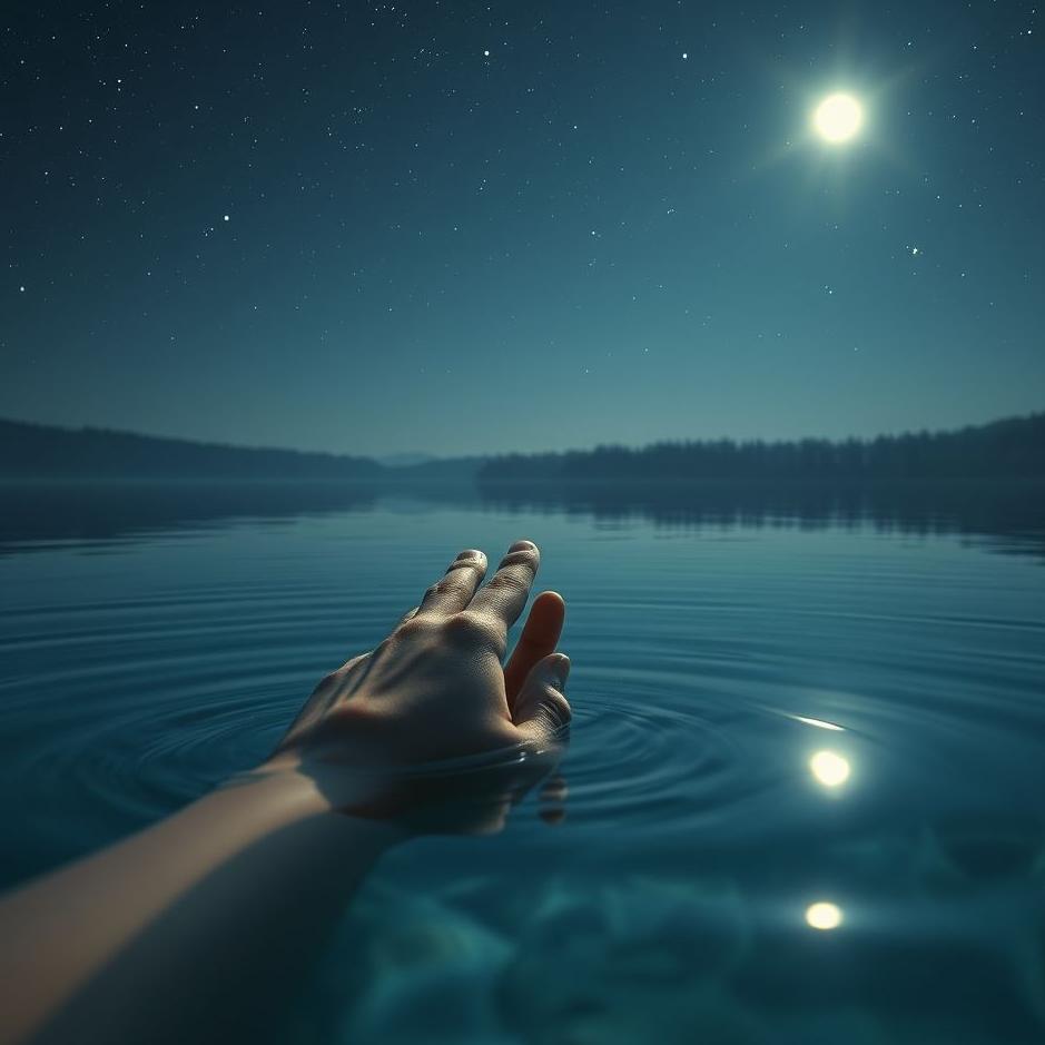Dream : Putting your hand in a lake in a dream
