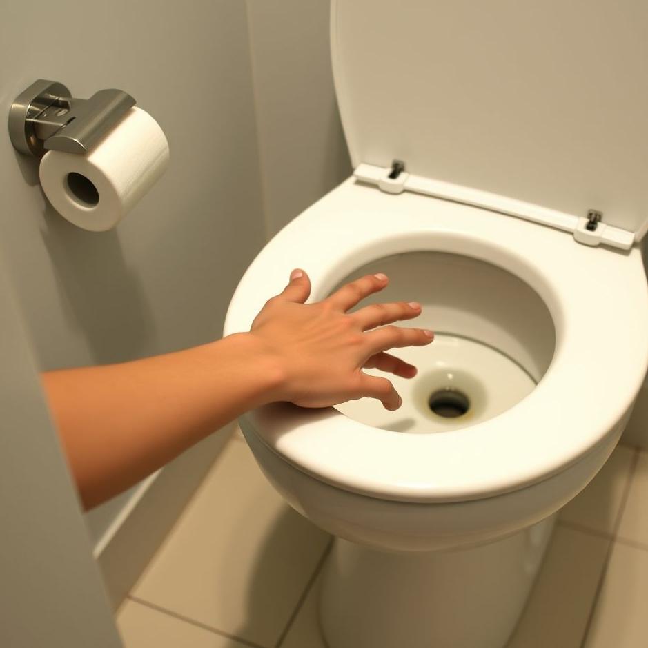 Dream : Putting your hand in the toilet