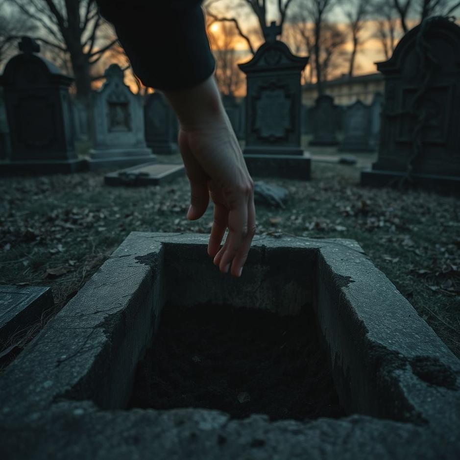 Dream : Putting your hand into a grave