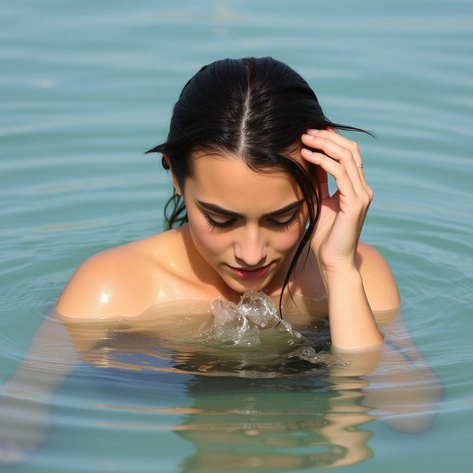 Dream : Putting your head in water