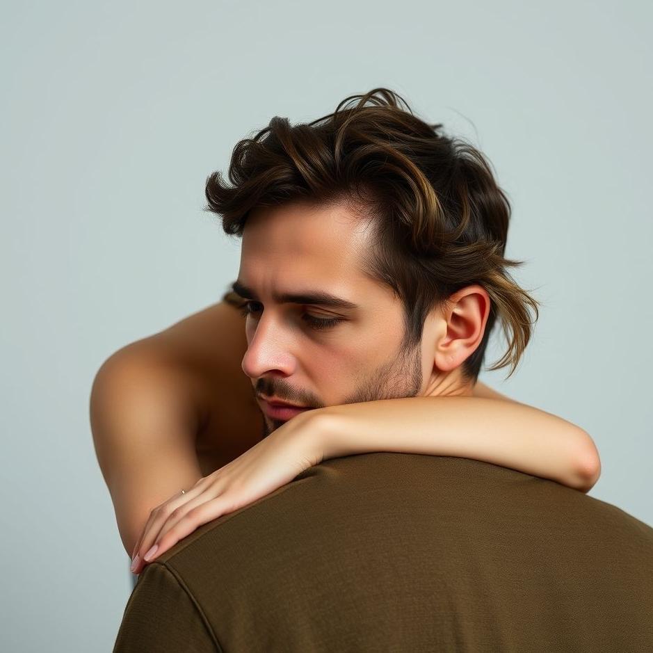 Dream : Putting your head on a man's shoulder 