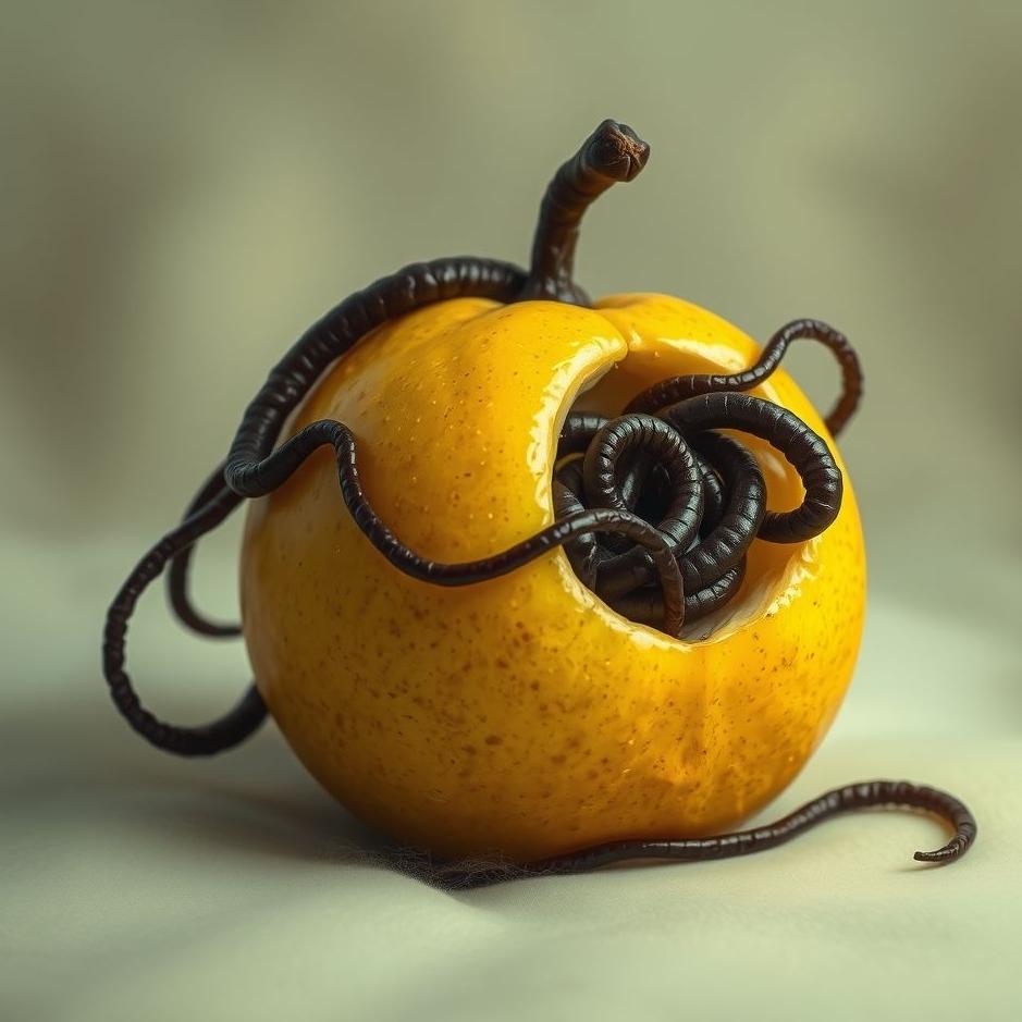 Dream : Quince with worms inside in a dream