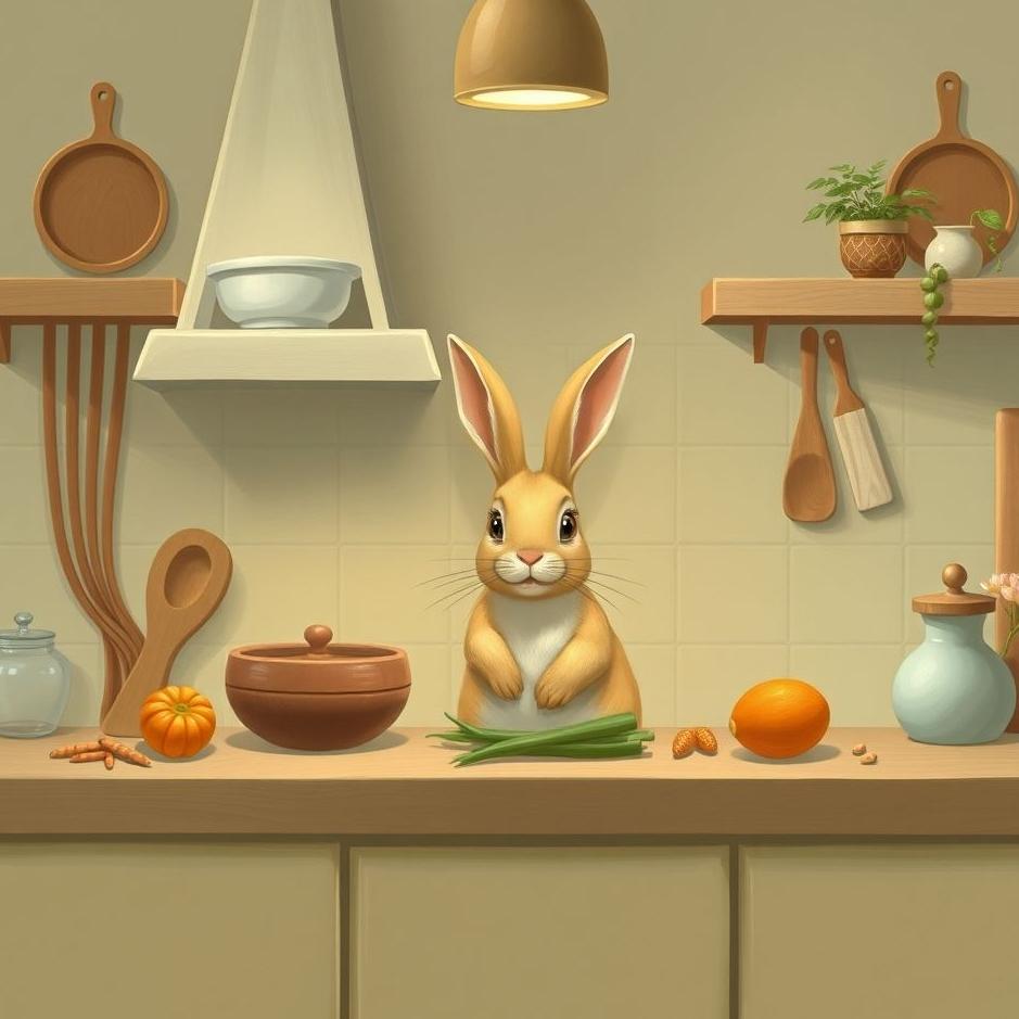 Dream : Rabbit in the kitchen in a dream
