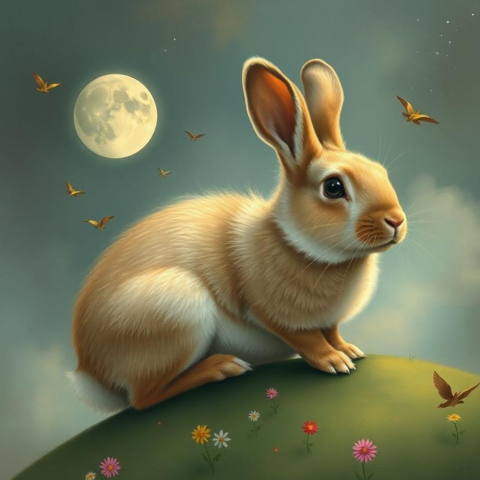 Dream : Rabbit on your shoulder in a dream