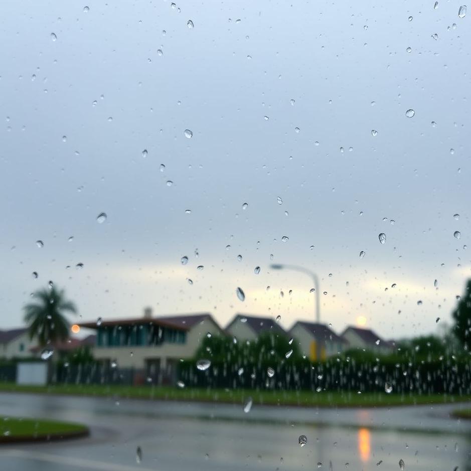 Dream : Rain in the daytime in a dream