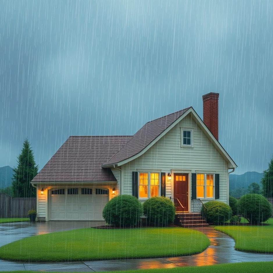 Dream : Rain on your house in a dream
