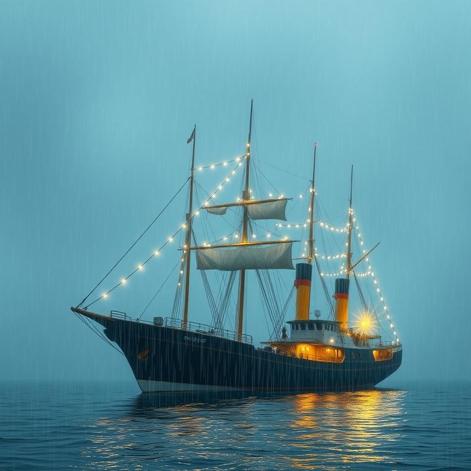 Dream : Rain while on a ship in a dream