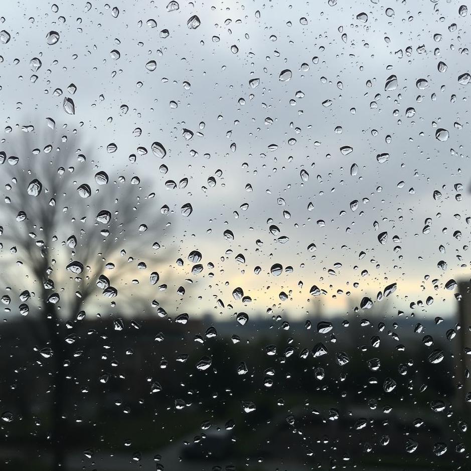 Dream : Raindrops on the glass 