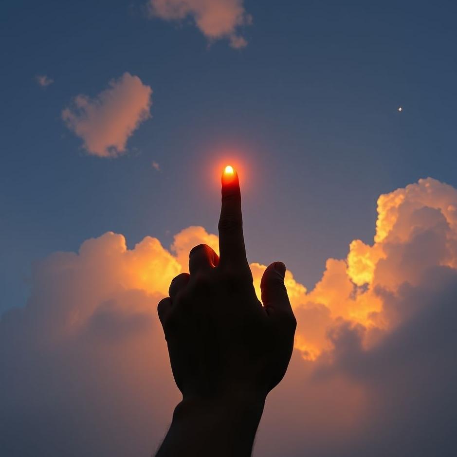 Dream : Raising a finger in a dream