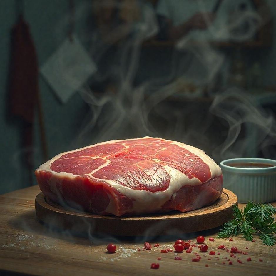 Dream : Raw meat at home in a dream