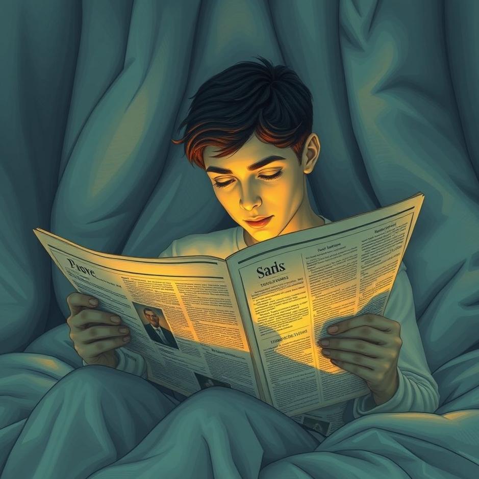 Dream : Reading a newspaper in a dream