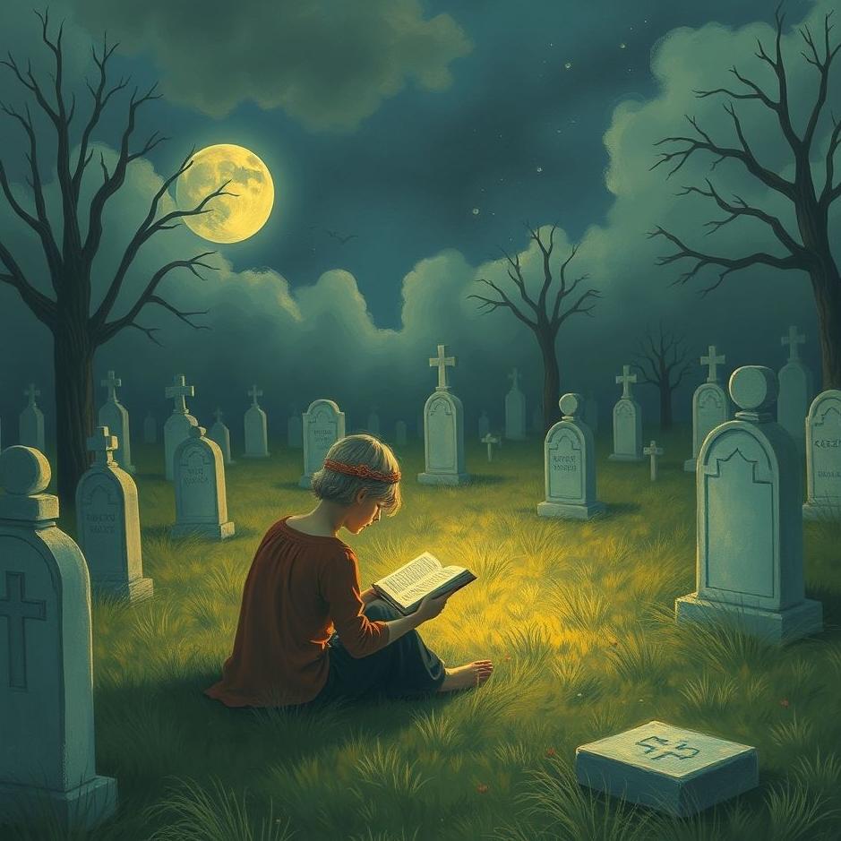 Dream : Reading in a cemetery in a dream