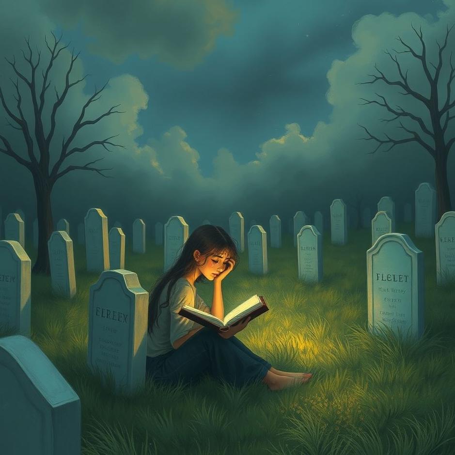 Dream : Reading your tears in a cemetery in a dream