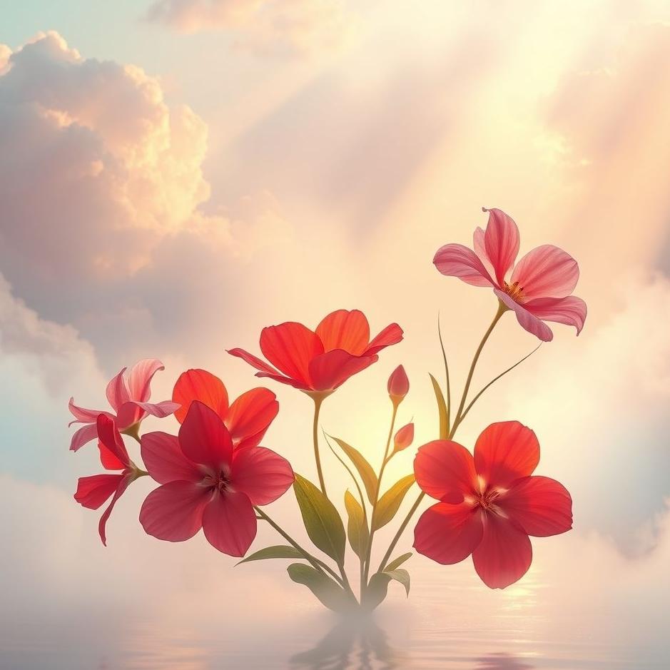 Dream : Real flowers in a dream