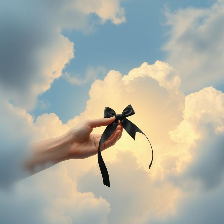 Dream : Receiveing a black ribbon in a dream