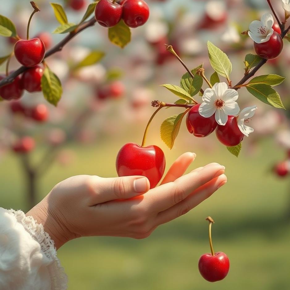 Dream : Receiveing a cherry as a gift in a dream