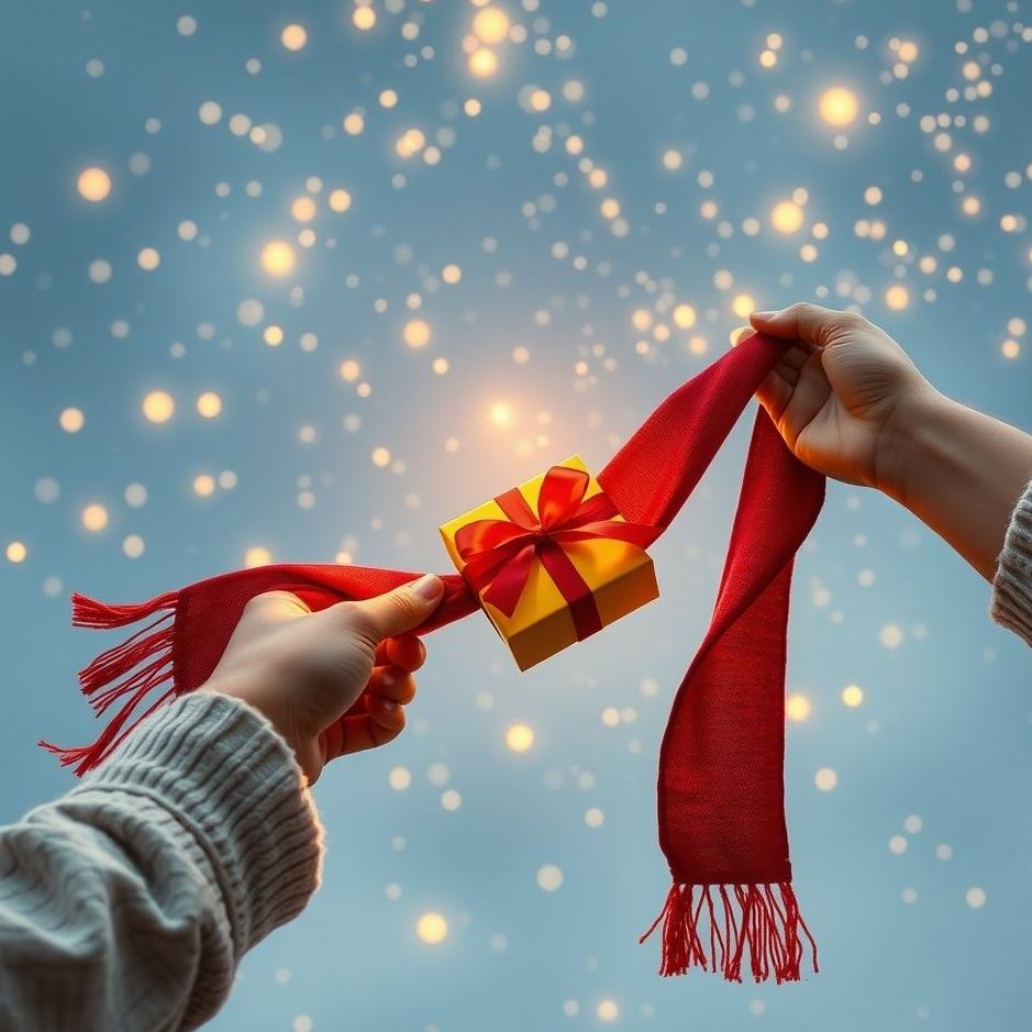 Dream : Receiveing a gift scarf in a dream