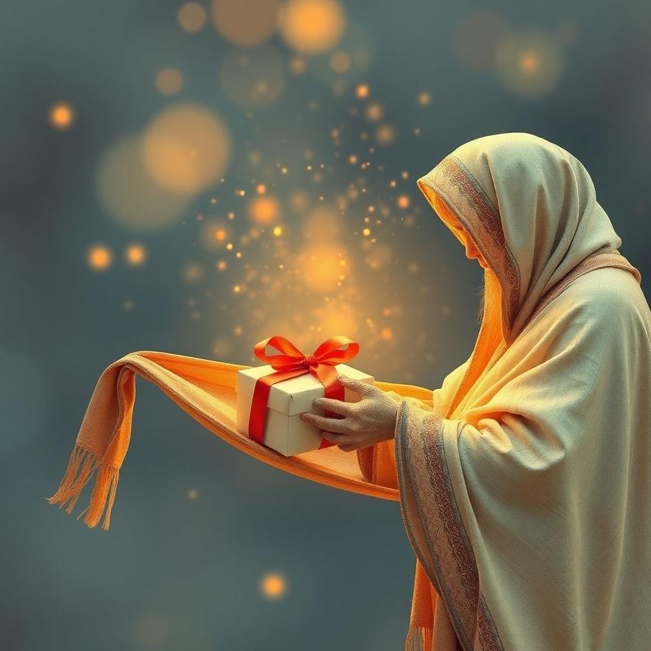 Dream : Receiveing a gift shawl in a dream