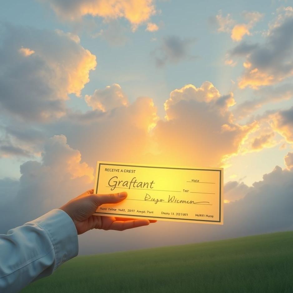 Dream : Receiveing a grant in a dream