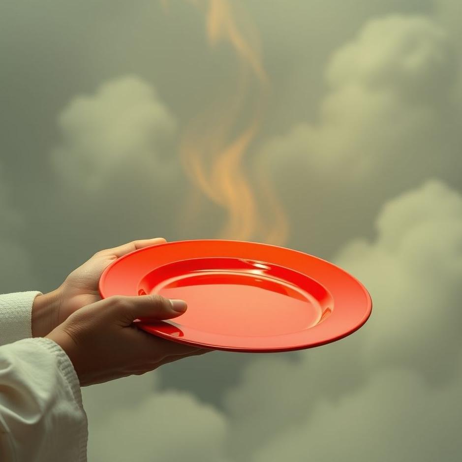 Dream : Receiveing a red plate in a dream