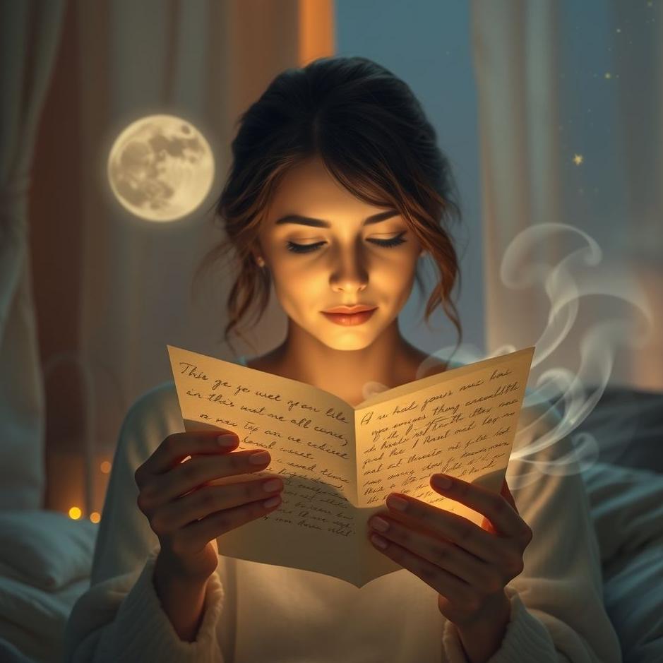 Dream : Receiveing and read a letter in a dream
