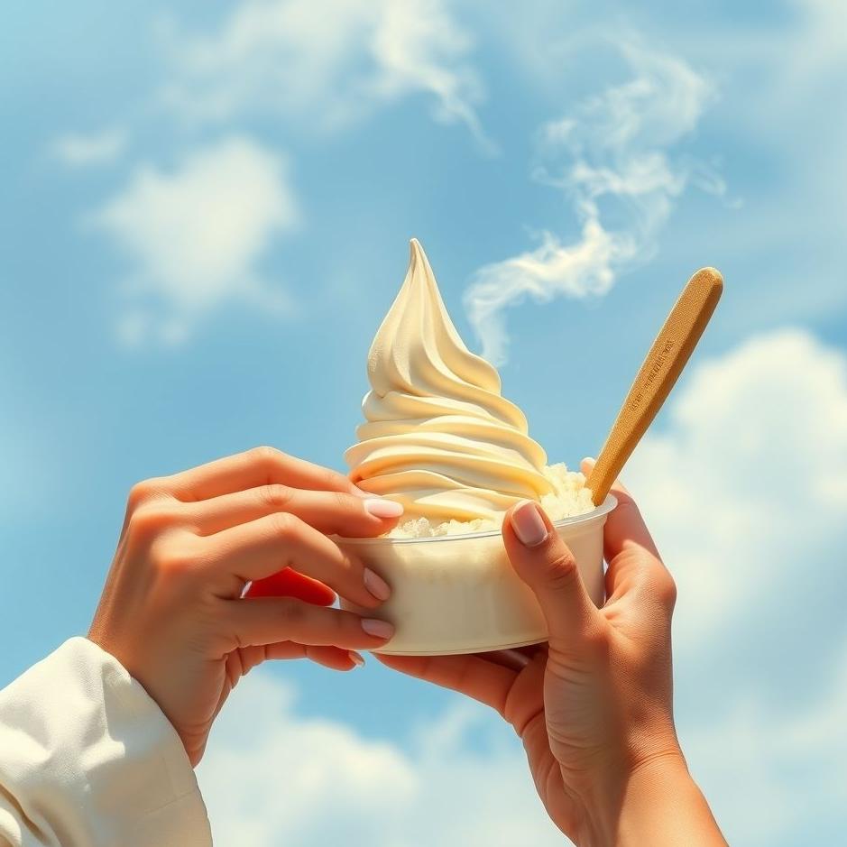 Dream : Receiveing ice cream as a gift in a dream