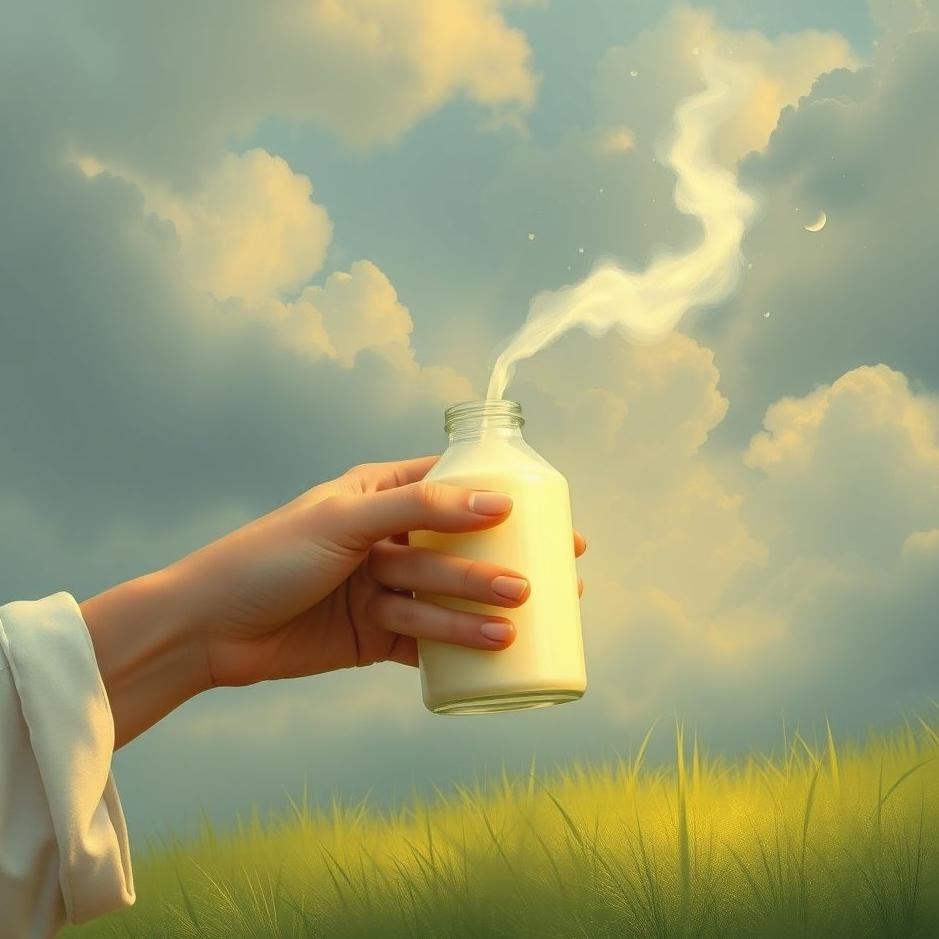 Dream : Receiveing milk as a gift in a dream