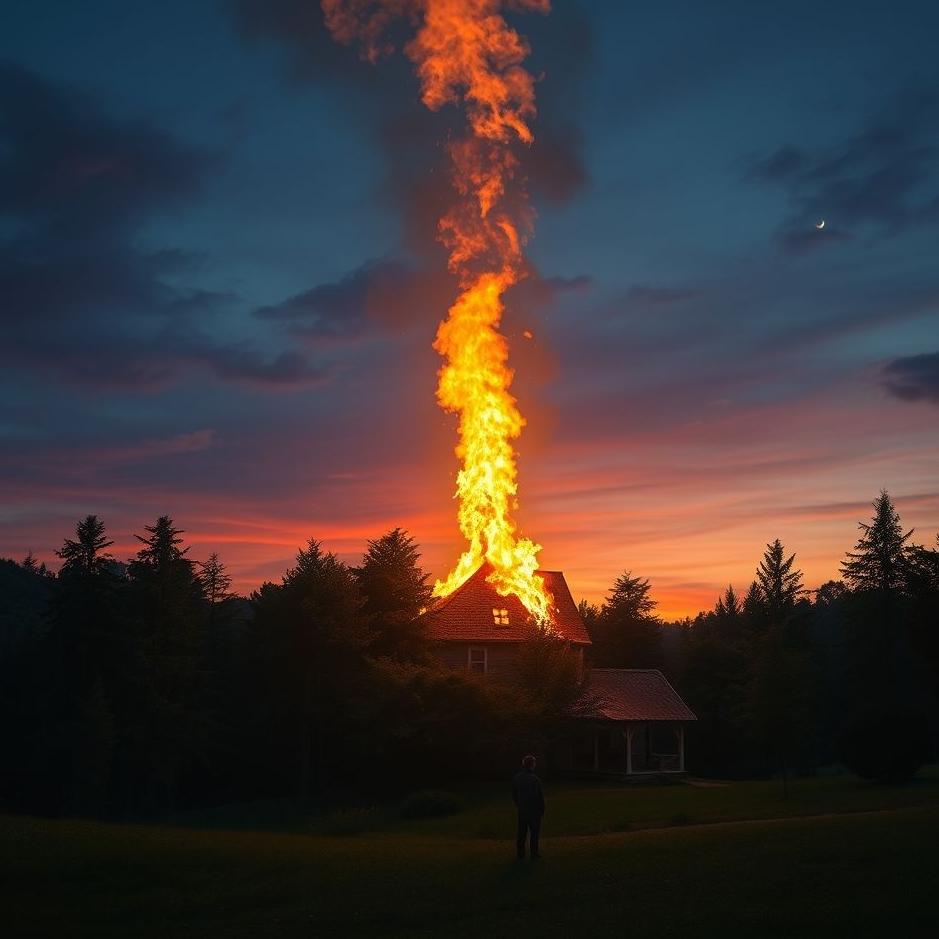 Dream : Receiveing news that your house is burning down in a dream