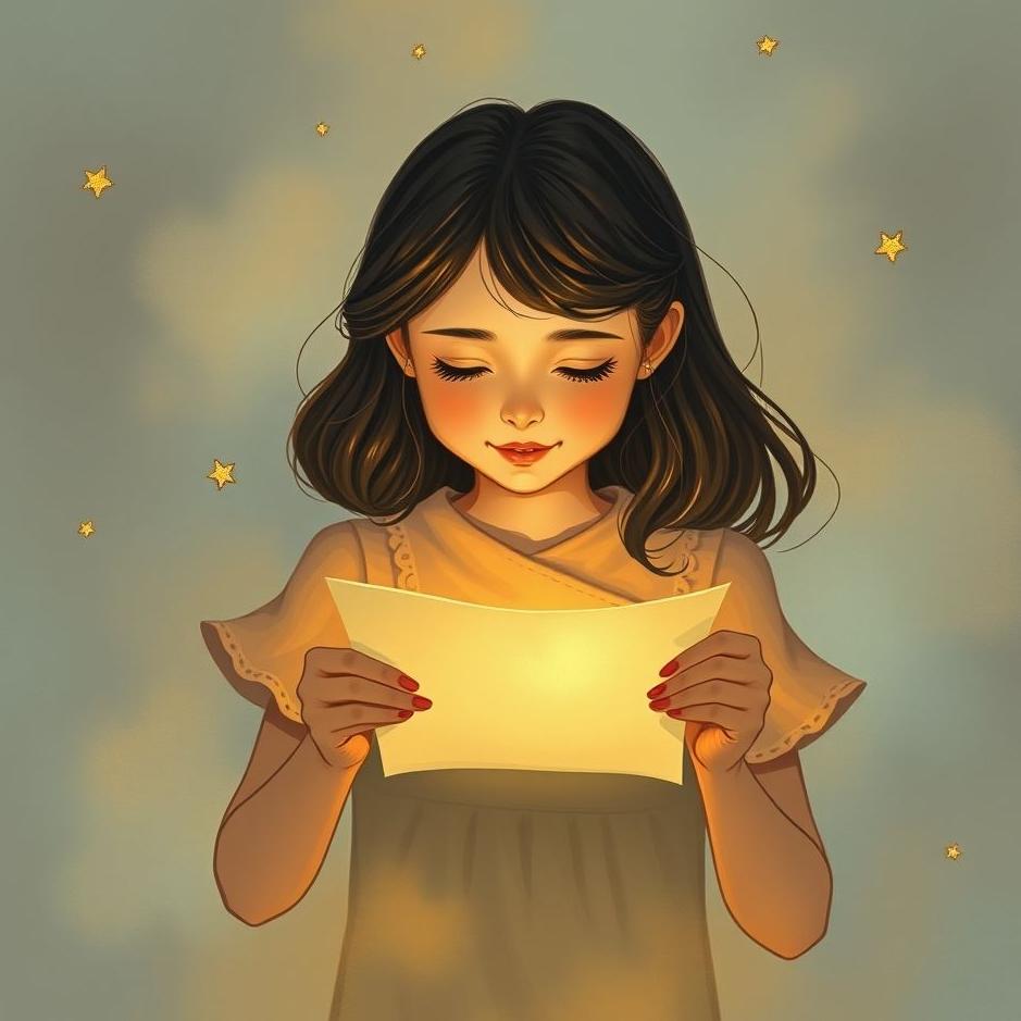 Dream : Receiveing paper from a girl in a dream