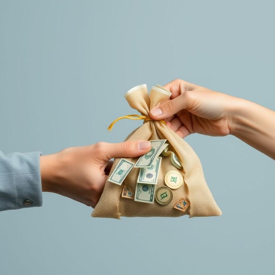 Dream : Receiving a bag of money 