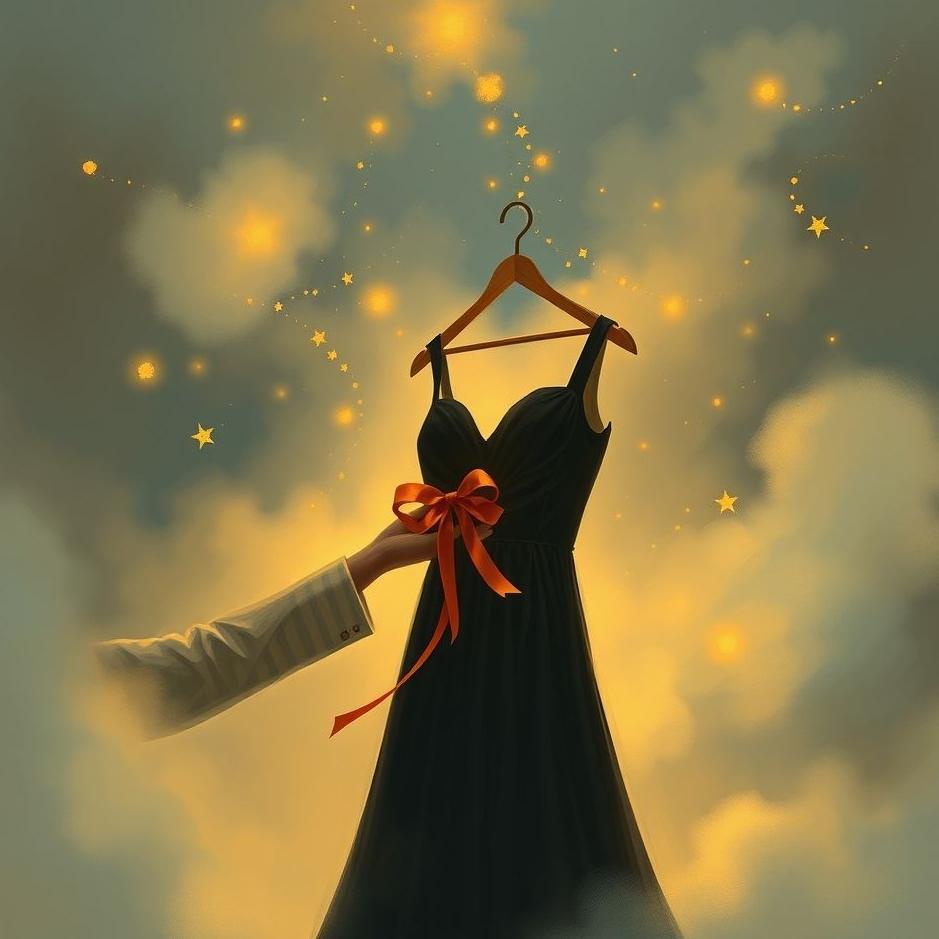 Dream : Receiving a black dress as a gift in a dream