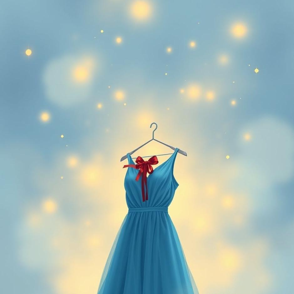 Dream : Receiving a blue dress as a gift in a dream