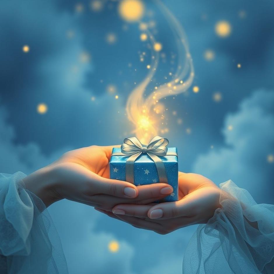Dream : Receiving a blue gift in a dream