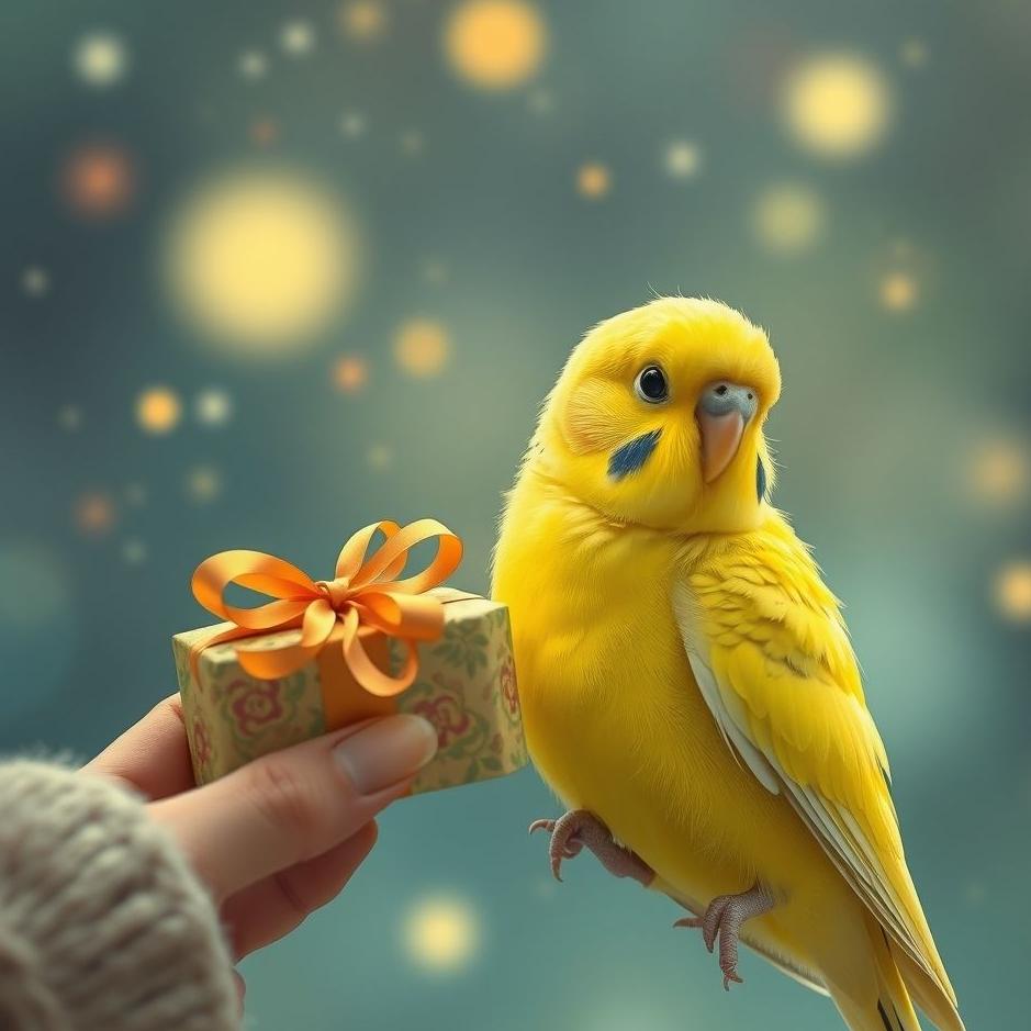 Dream : Receiving a budgie as a gift in a dream