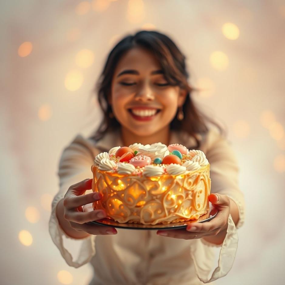 Dream : Receiving a cake as a gift in a dream